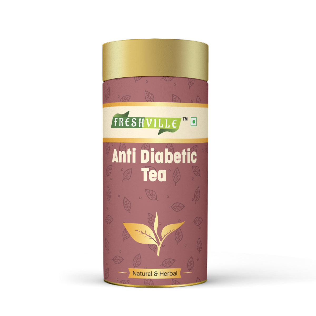 Freshville Anti Diabetic Tea | Control Blood Sugar level with herbs Turmeric, Tamarind, Karela, Tulsi, Cinnamon, Gurmar