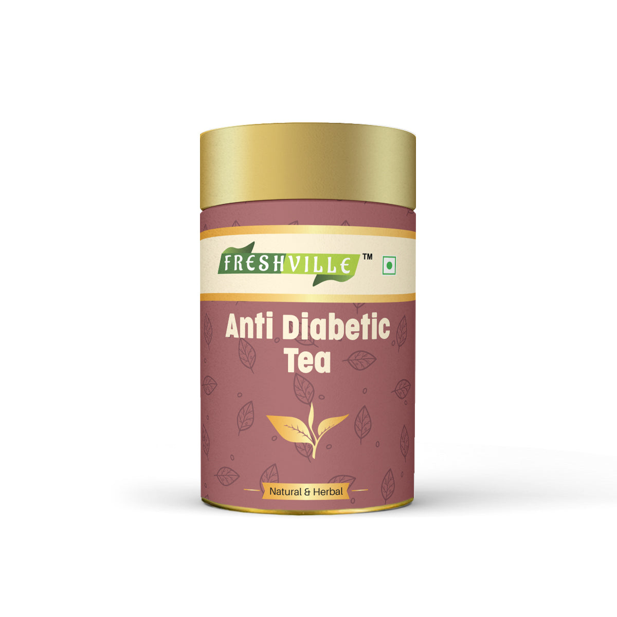 Freshville Anti Diabetic Tea | Control Blood Sugar level with herbs Turmeric, Tamarind, Karela, Tulsi, Cinnamon, Gurmar