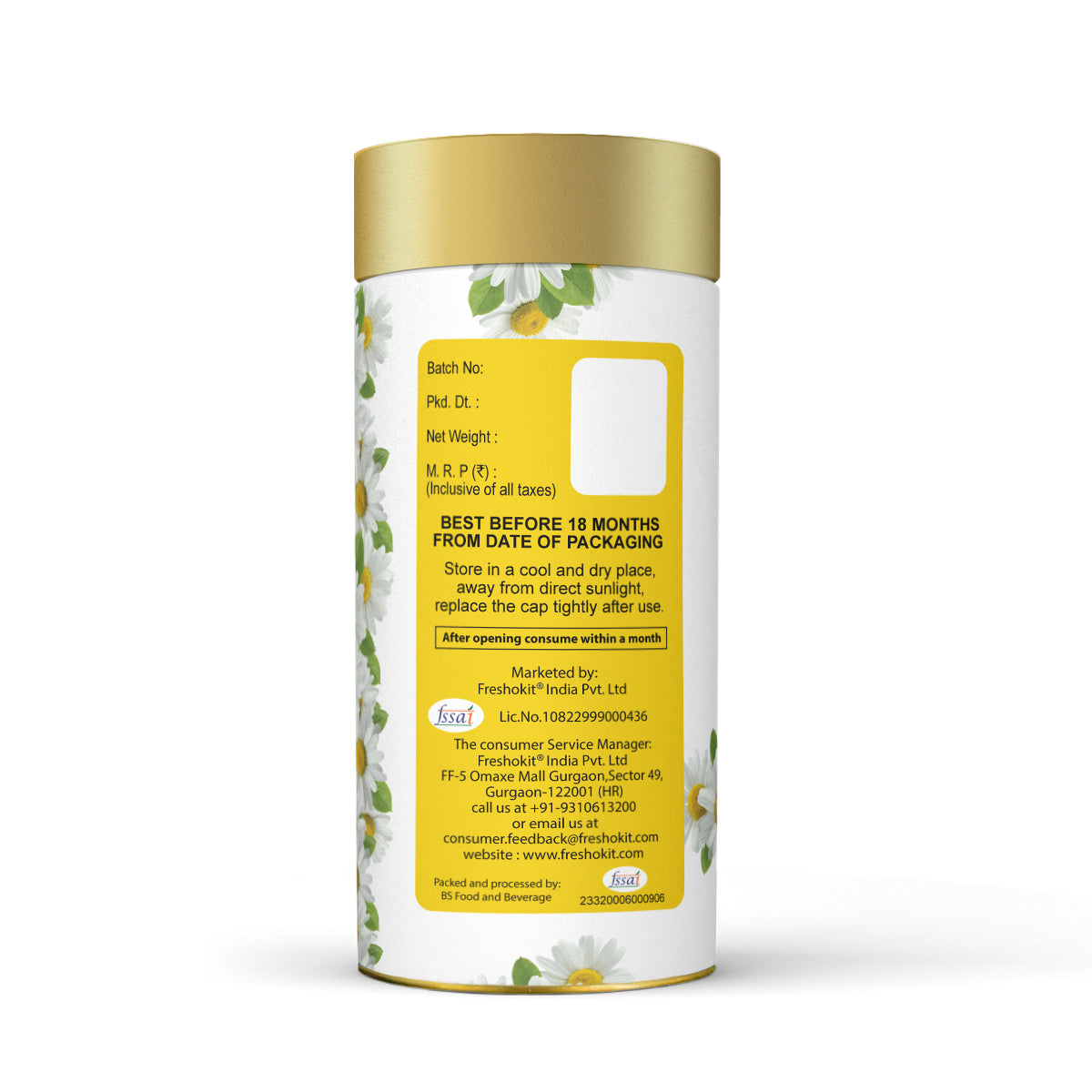 Freshville Chamomile Tea | Stress Relief, Relaxation and Improved Sleep Quality