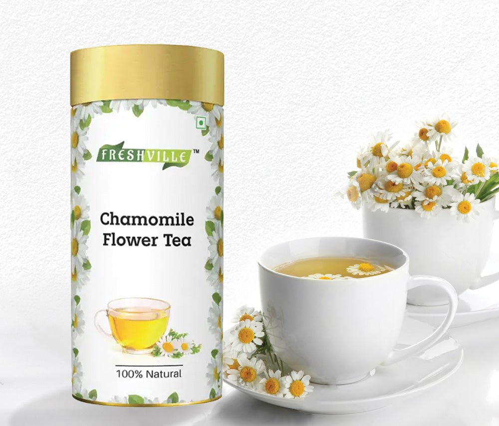 Freshville Chamomile Tea | Stress Relief, Relaxation and Improved Sleep Quality