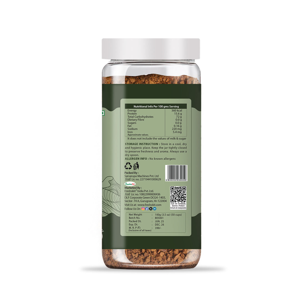 Brewstar Espresso Coffee | Roast & Ground Coffee | Instant Coffee | Premium Coffee | Great Aroma | Authentic Taste | Easy to Use