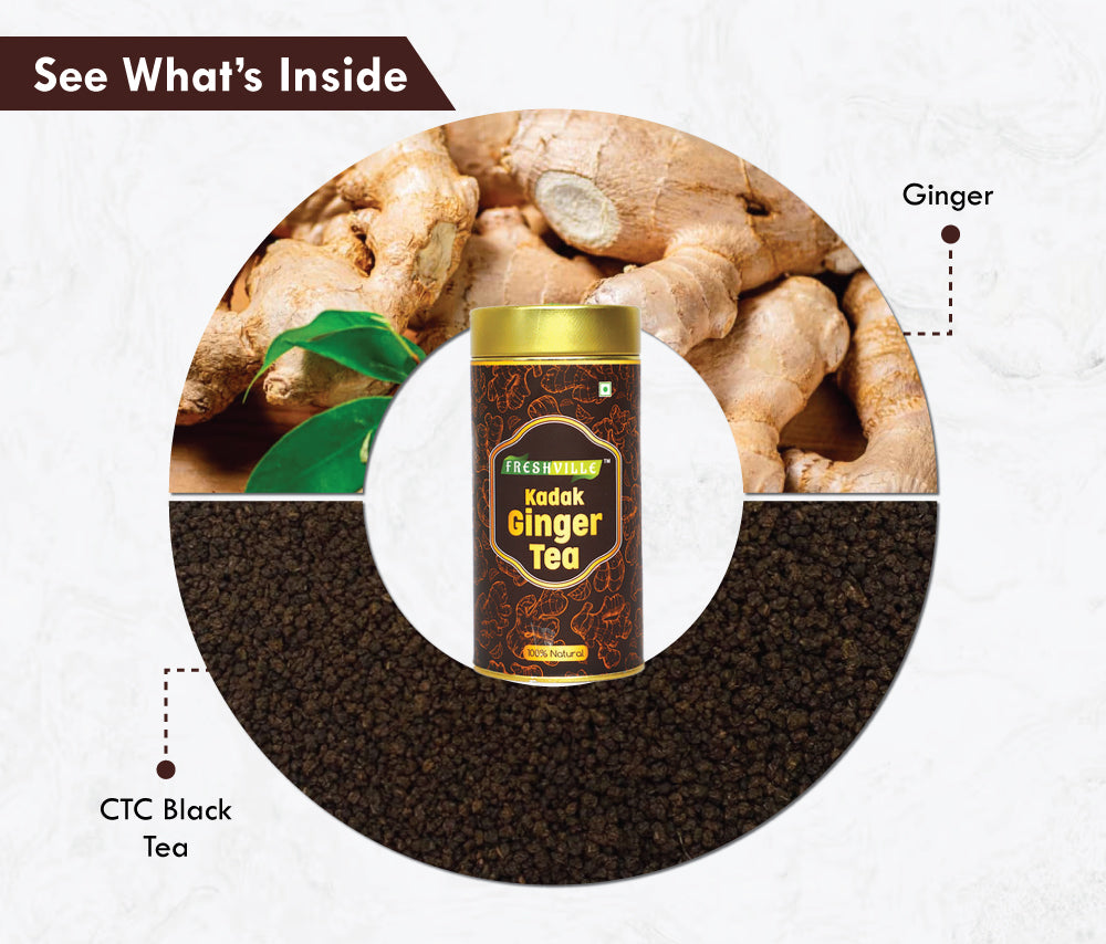 Kadak Elaichi , Ginger And Masala Tea Box (100gm*3)