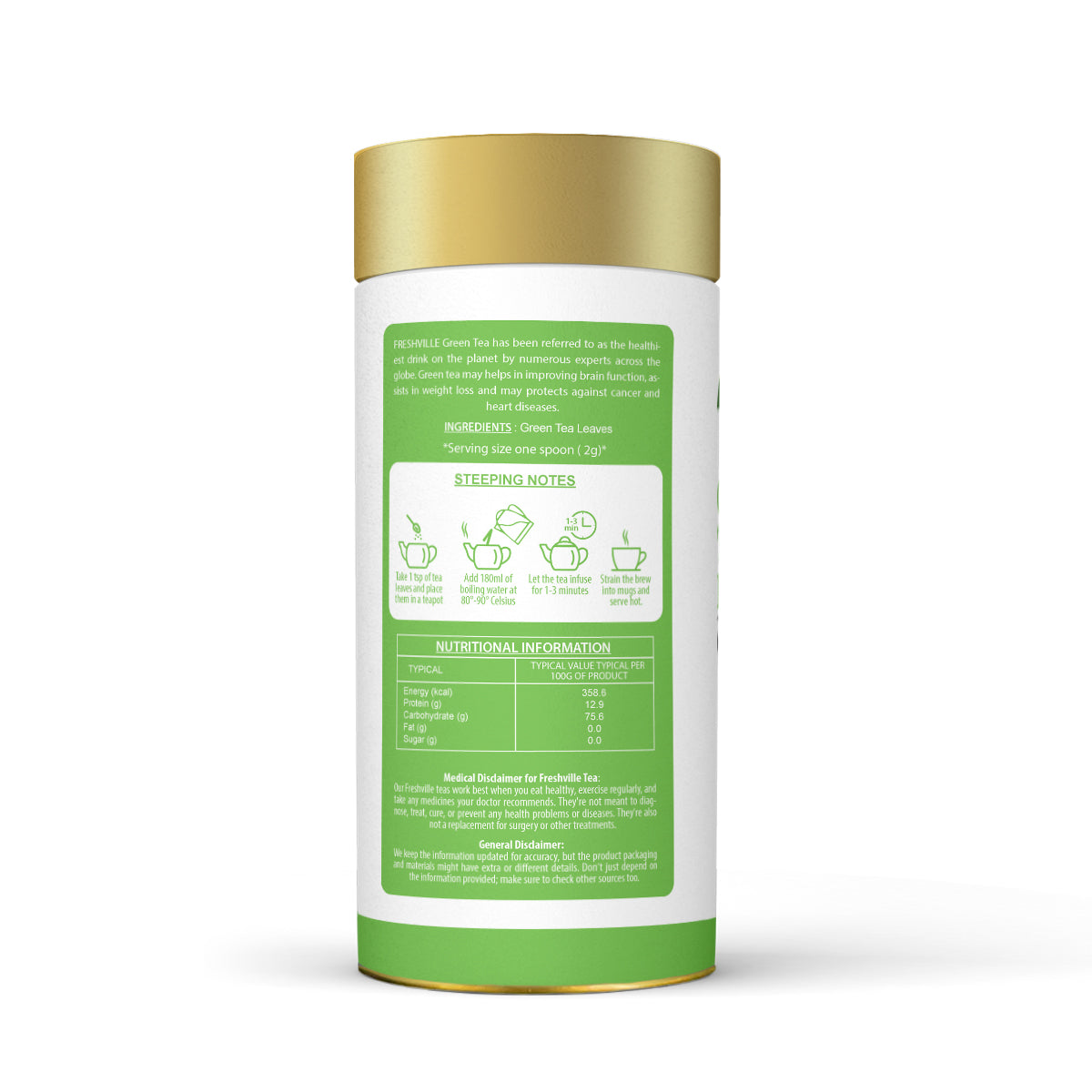 Freshville Green Tea Leaves | Improves Metabolism & Reduces Fat