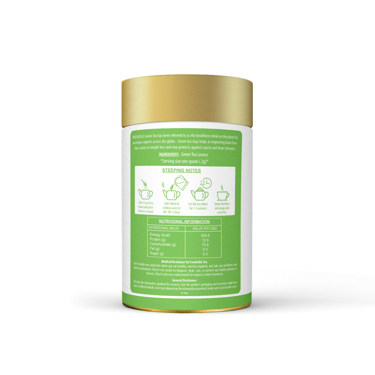 Freshville Green Tea Leaves | Improves Metabolism & Reduces Fat