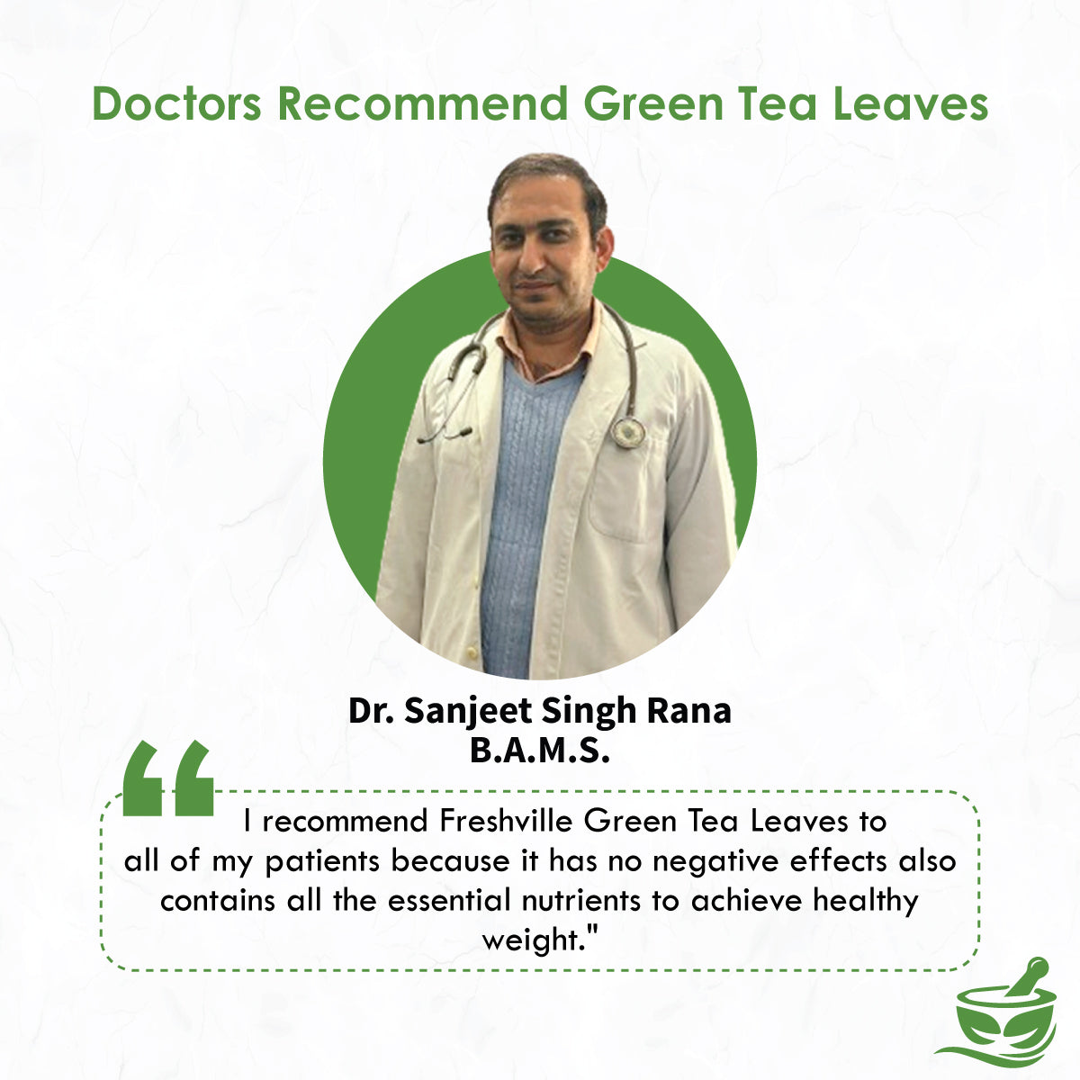 Freshville Green Tea Leaves | Improves Metabolism & Reduces Fat