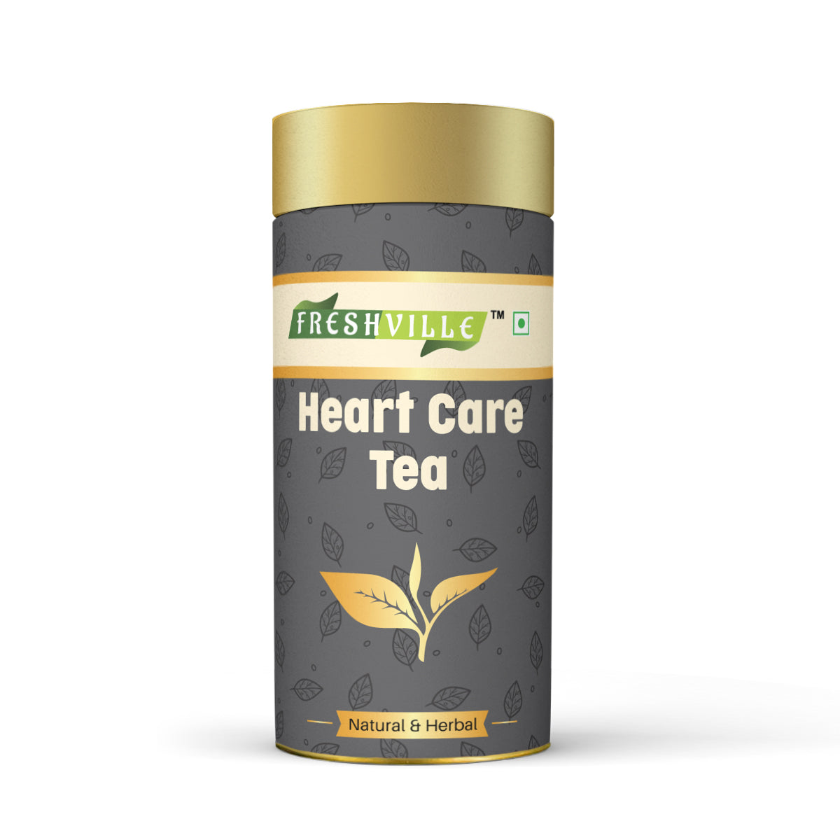 Freshville Heart Care Tea | Controls Blood Pressure with herbs Tulsi, Cardamom, Cinnamon, and Hibiscus