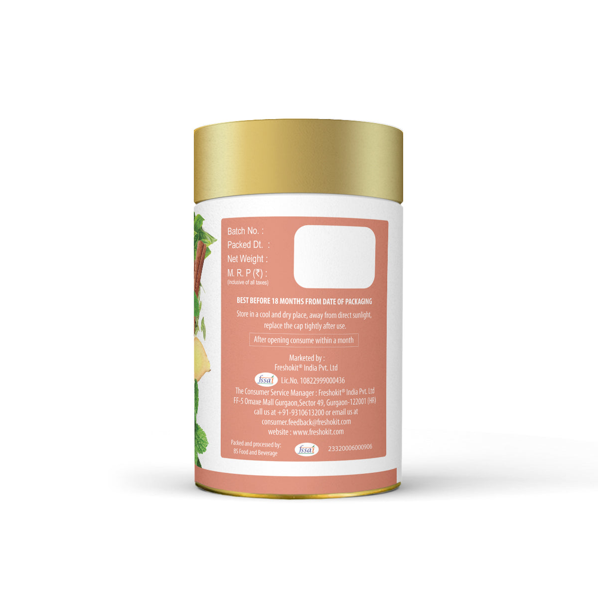 Freshville PCOS PCOD Tea | Regularizes period cycle with herbs Ginger, Fenugreek, Spearmint, Cinnamon, Fennel, Tulsi, Lodhra, Ashoka