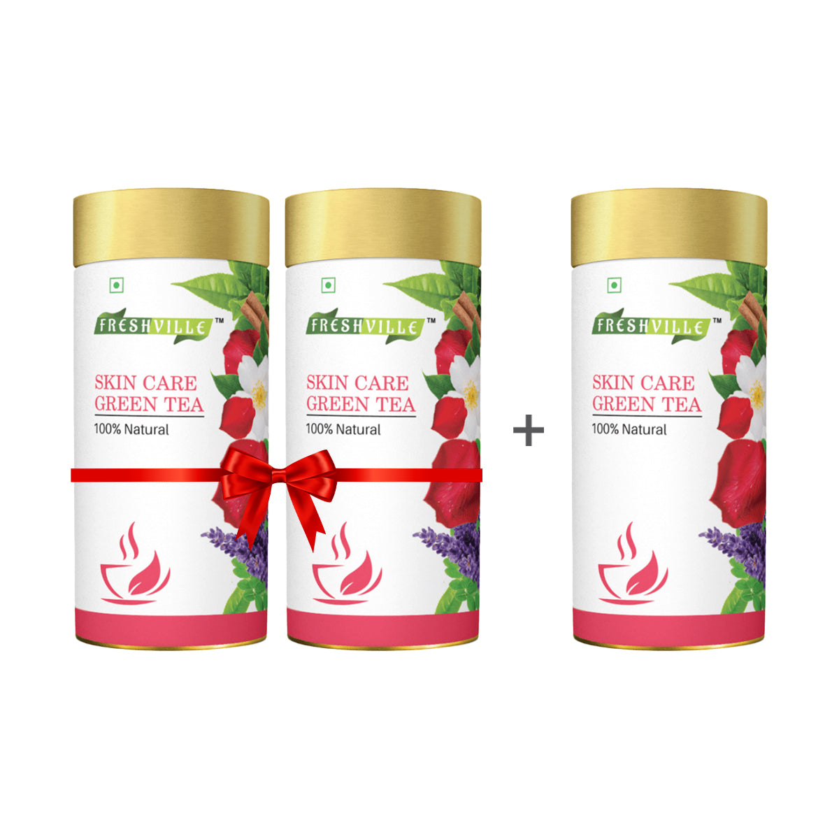 Freshville Skin Care Green Tea | Glowing Skin, Moisturized Skin, Anti-Aging | With Herbs Moisturized Skin, Acne, Anti-Aging