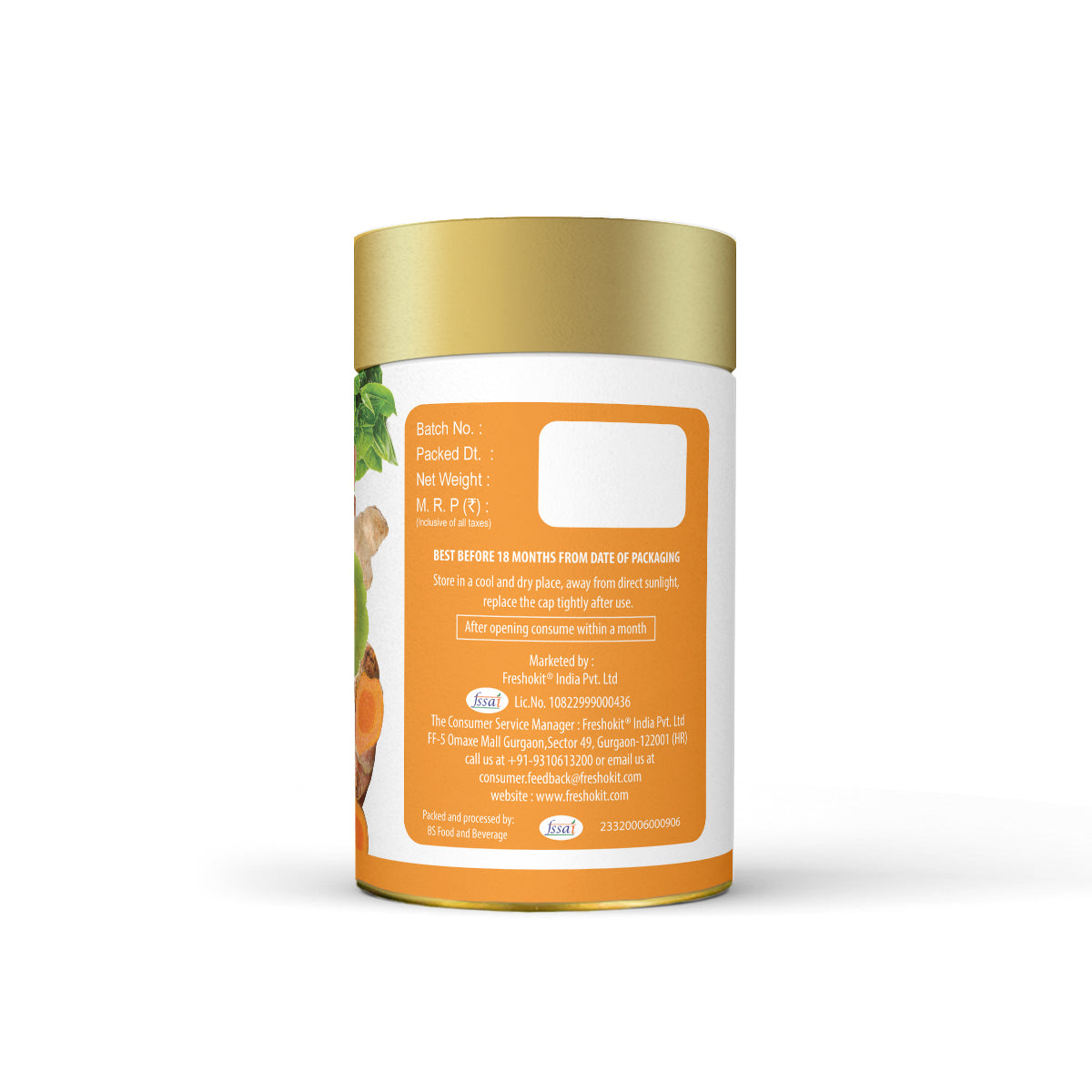 Freshville Slimming Green Tea | Burn Fat Easily with Herbs Garcinia, Cinnamon, Ginger, Lemongrass, Turmeric, Green tea, Senna leaf