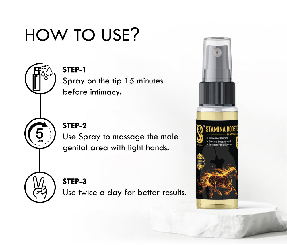 Stamina Booster Massage Oil Spray