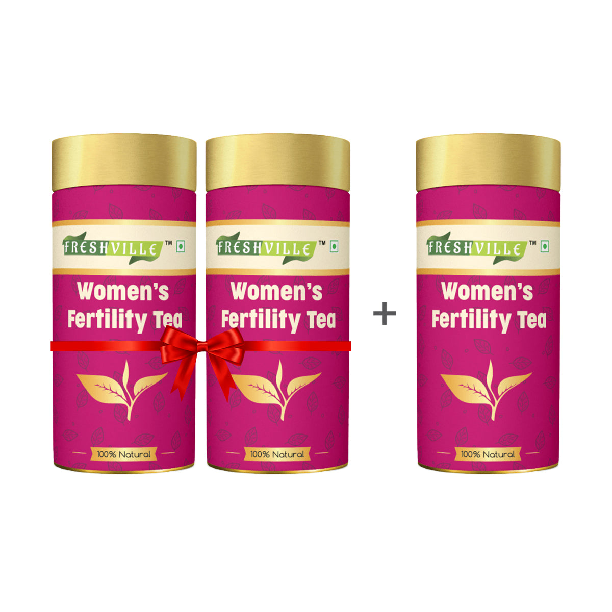 Freshville Women Fertility Tea | Hormonal Balance, Increase fertility with Herbs Fennel, Nettle, Cinnamon, Ginger, Tulsi, Fenugreek, Spearmint, Shatavari, Moringa