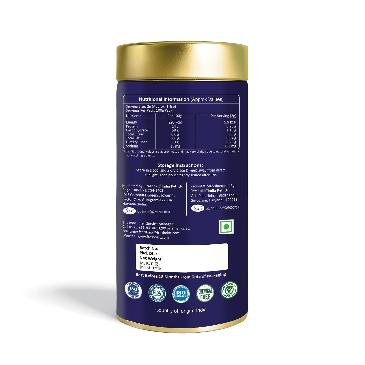 Lune & Leaf Sleep & Stress Relief Herbal Tea | Moon Calm Infusion | Chamomile Flowers, Lavender Flowers, Jasmine Flowers | Tin Box 100 g |
