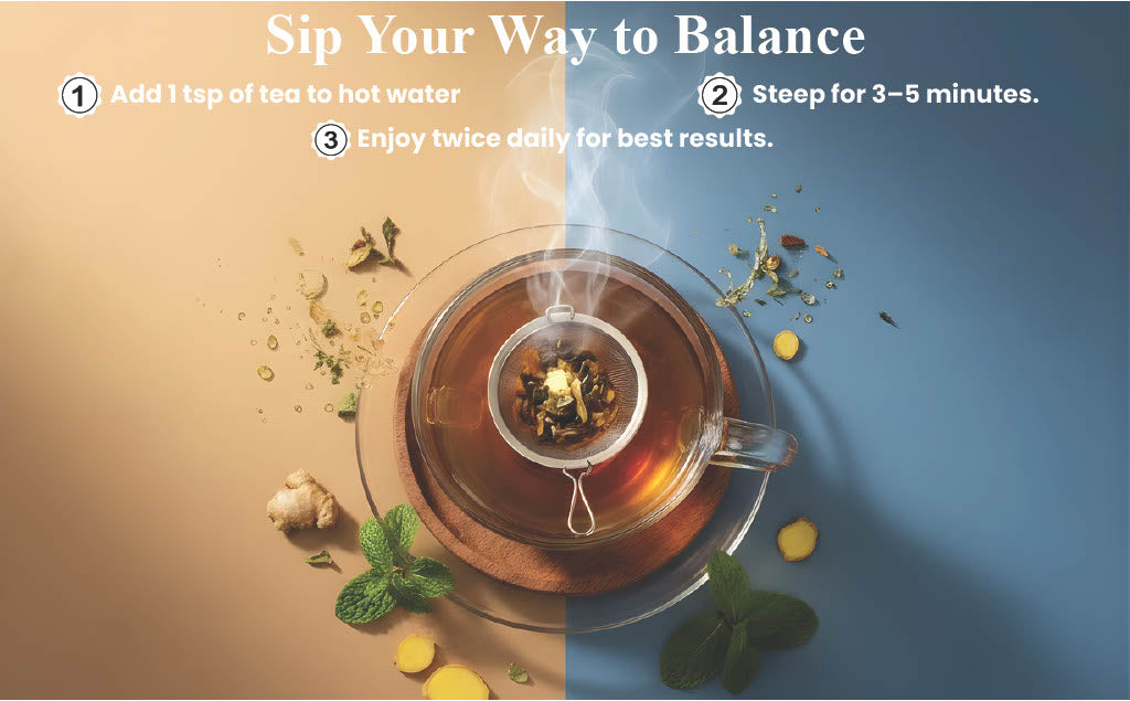 Freshville Immunity Tea - Immunity Booster Tea With Herbs Turmeric, Cinnamon, Ginger, Clove, Ashwagandha, Mintfennel, Moringa, Tulsi, Giloy, Amla, Green Tea