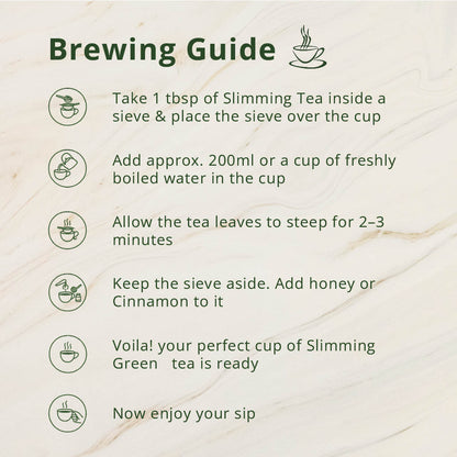 Freshville Slimming Green Tea | Burn Fat Easily with Herbs Garcinia, Cinnamon, Ginger, Lemongrass, Turmeric, Green tea, Senna leaf