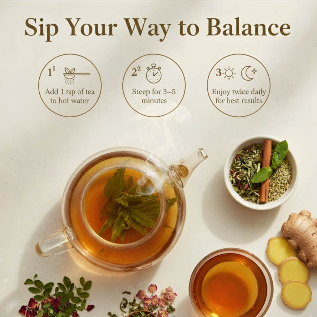 Freshville Lungs Detox Tea | Helps Quit Smoking And Clean Lungs with Herbs Moringa, Rose Petals, Peppermint, Lemongrass, Hibiscus, Cinnamon, Mulethi, Tulsi, Fenugreek, Ginger, Green Tea