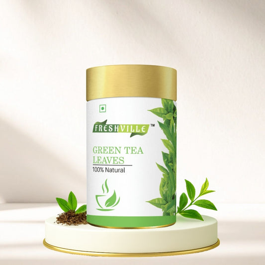 Freshville Green Tea Leaves | Improves Metabolism & Reduces Fat |Green Bliss – Refresh Your Life Naturally