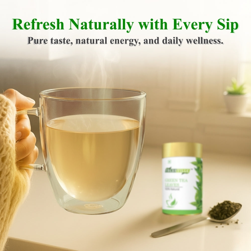 Freshville Green Tea Leaves | Improves Metabolism & Reduces Fat |Green Bliss – Refresh Your Life Naturally 45 Day