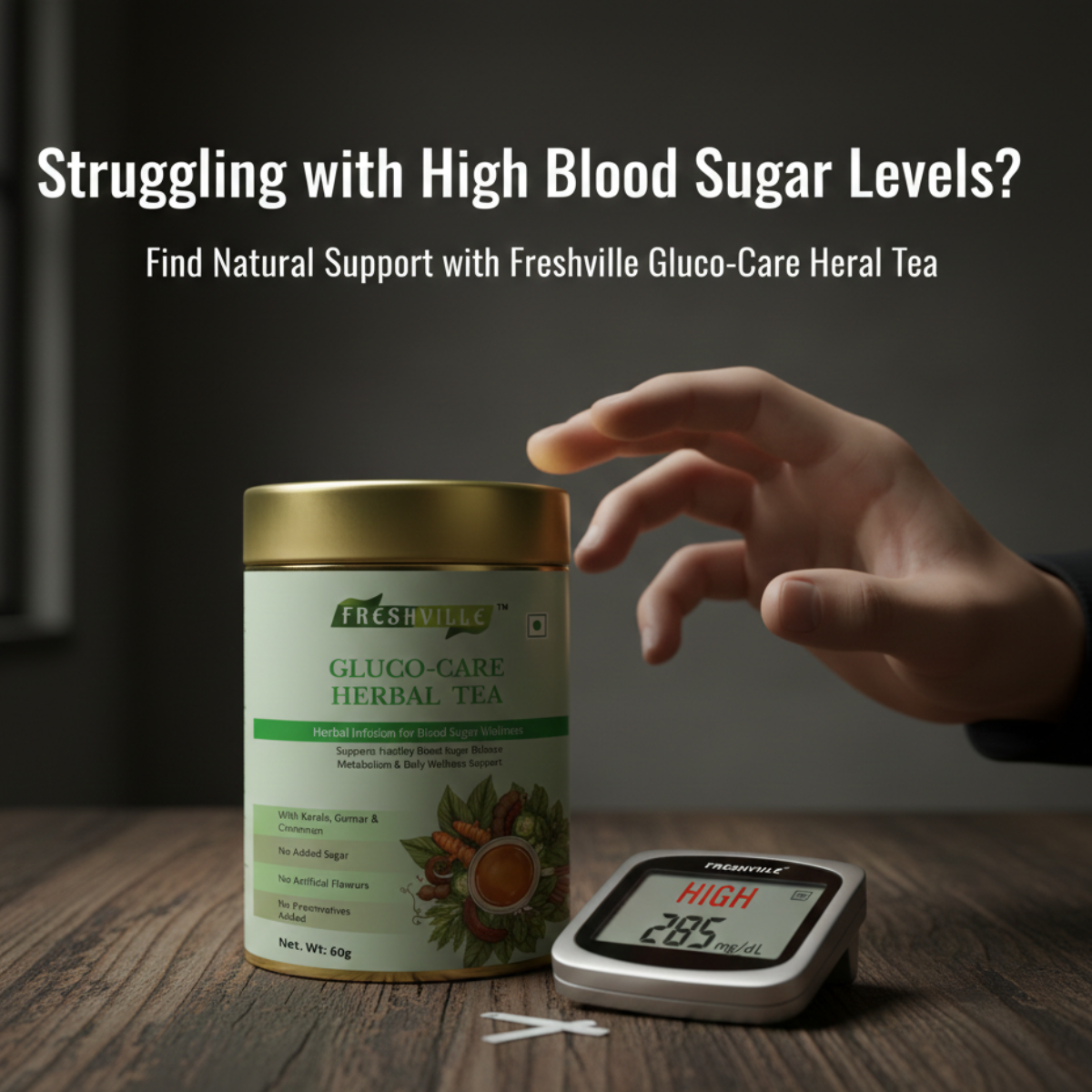 குளுக்கோ கேர் மூலிகை தேநீர் | ஆரோக்கியமான இரத்த சர்க்கரையை ஆதரிக்கிறது | இயற்கை மூலிகை கலவை