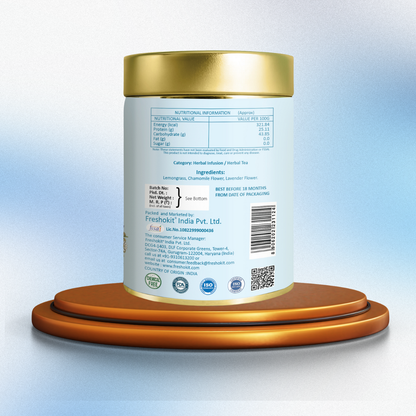 ஃப்ரெஷ்வில் நைட் ஈஸ் ஹெர்பல் டீ | ரிலாக்ஸ் & சாந்தமான சப்போர்ட் | காஃபின் இல்லாத | இயற்கை தூக்கம் & மன அழுத்தத்தை குறைக்கும் டீ | அமைதிப்படுத்தும் மூலிகை கலவை