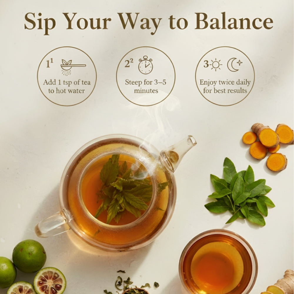 Freshville Slimming Green Tea | Burn Fat Easily with Herbs Garcinia, Cinnamon, Ginger, Lemongrass, Turmeric, Green tea, Senna leaf , 100gm