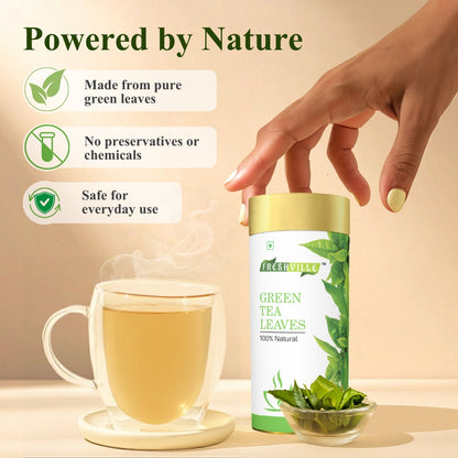 Freshville Green Tea Leaves | Improves Metabolism & Reduces Fat |Green Bliss – Refresh Your Life Naturally