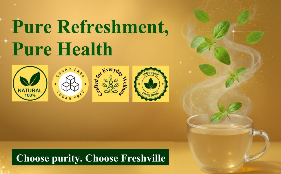 Freshville Green Tea Leaves | Improves Metabolism & Reduces Fat |Green Bliss – Refresh Your Life Naturally 45 Day