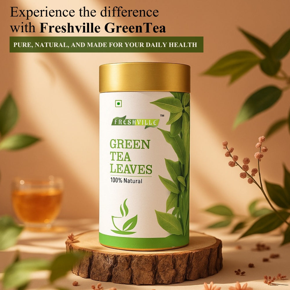 Freshville Green Tea Leaves | Improves Metabolism & Reduces Fat