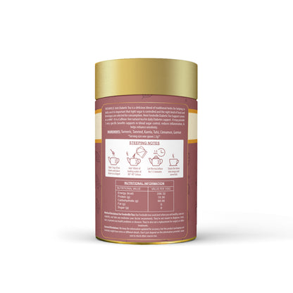 Freshville Anti Diabetic Tea | Control Blood Sugar level with herbs Turmeric, Tamarind, Karela, Tulsi, Cinnamon, Gurmar
