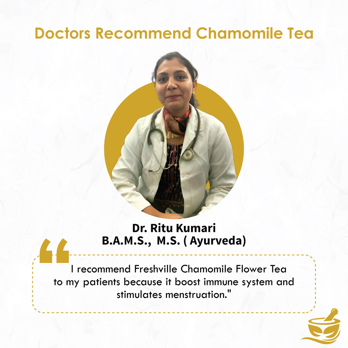 Freshville Chamomile Tea |  Stress Relief, Relaxation and Improved Sleep Quality