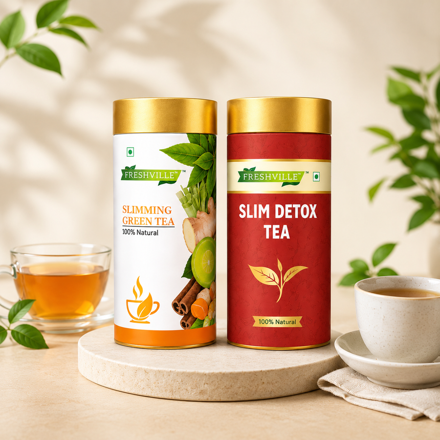 Support Your Wellness Journey. 
Slimming & Slim Detox Tea Combo