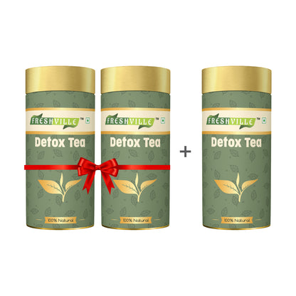Freshville Detox Tea | Detoxify Body with herbs Peppermint, Lemongrass, Hibiscus, Cardamom, Cinnamon, Green Tea