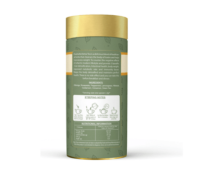 Freshville Detox Tea | Detoxify Body with herbs Peppermint, Lemongrass, Hibiscus, Cardamom, Cinnamon, Green Tea, 3Month