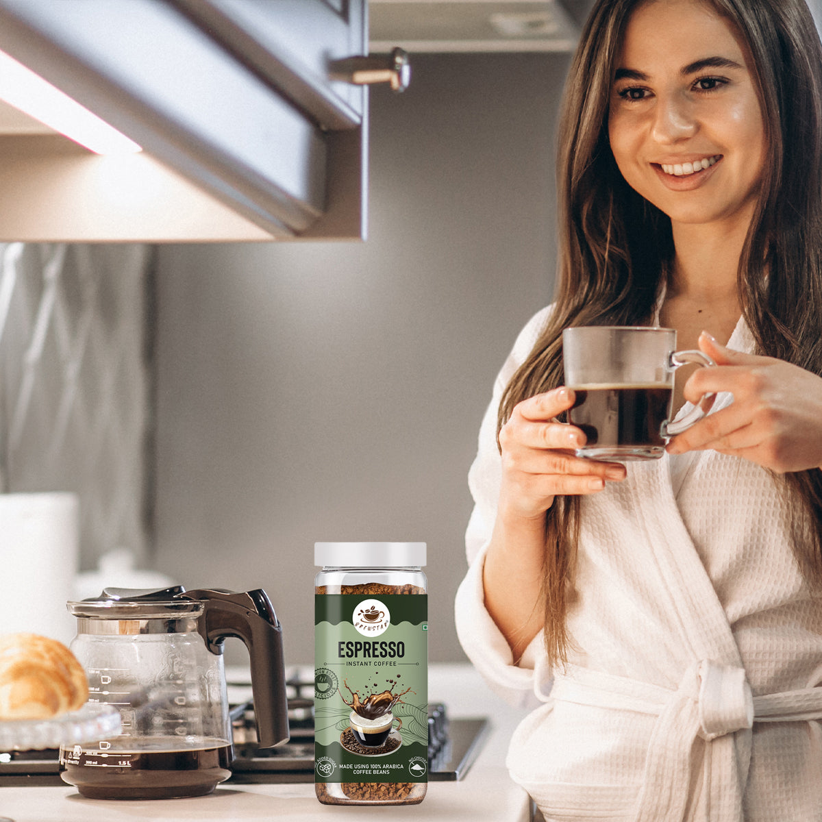 Brewstar Espresso Coffee | Roast & Ground Coffee | Instant Coffee | Premium Coffee | Great Aroma | Authentic Taste | Easy to Use