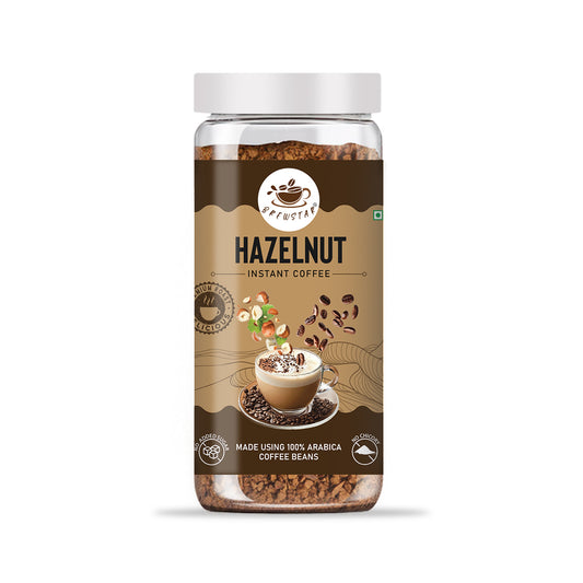 Brewstar Crunchy Hazelnut | Roast & Ground Coffee | Roast & Ground Coffee | Instant Coffee | Premium Coffee | Hazelnut Flavour | Great Aroma | Authentic Taste | Different Flavours | Easy to Use