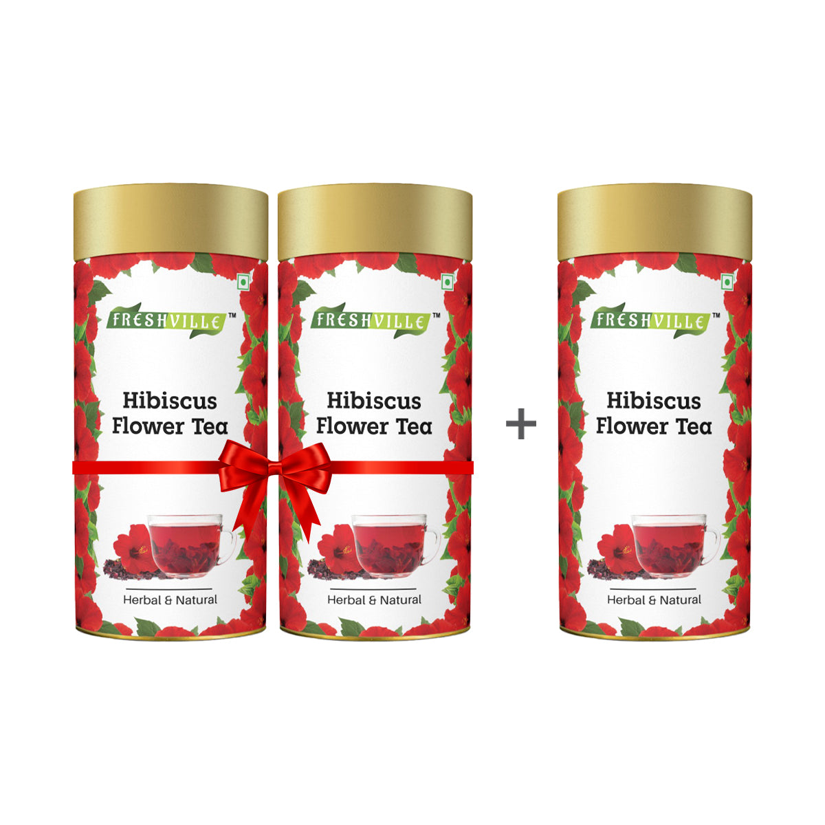Freshville Hibiscus Tea | Helps in Heart Health, Weight Management