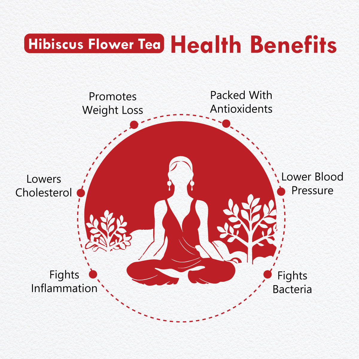 Freshville Hibiscus Tea | Helps in Heart Health, Weight Management