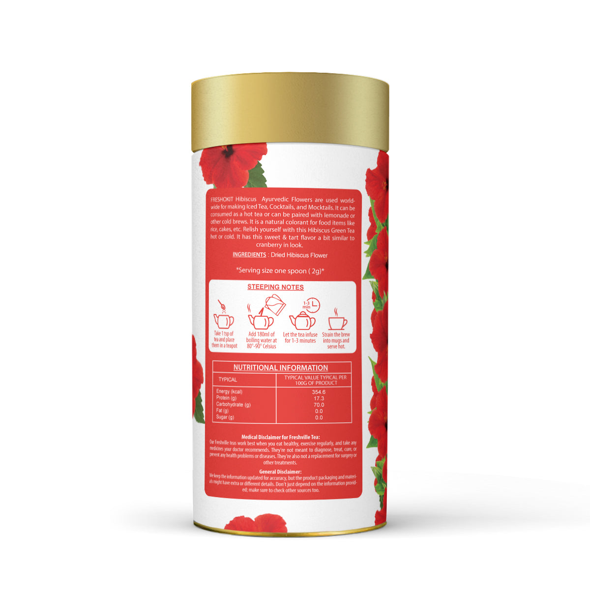 Freshville Hibiscus Tea | Helps in Heart Health, Weight Management