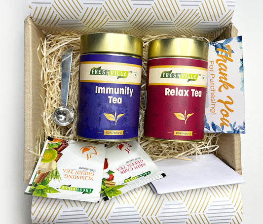 Freshville Immunity and relax Tea  Box Combo pack (50gm*2)