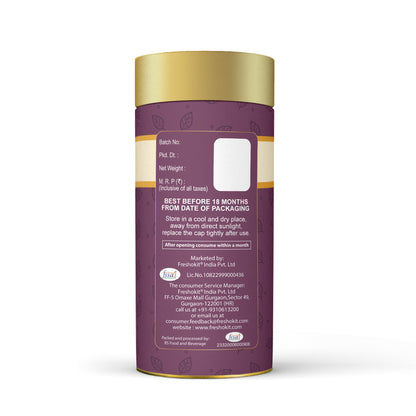 Freshville Lungs Detox Tea | Helps Quit Smoking And Clean Lungs with Herbs Moringa, Rose Petals, Peppermint, Lemongrass, Hibiscus, Cinnamon, Mulethi, Tulsi, Fenugreek, Ginger, Green Tea
