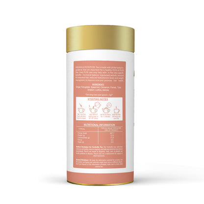 Freshville PCOS PCOD Tea | Regularizes period cycle with herbs Ginger, Fenugreek, Spearmint, Cinnamon, Fennel, Tulsi, Lodhra, Ashoka