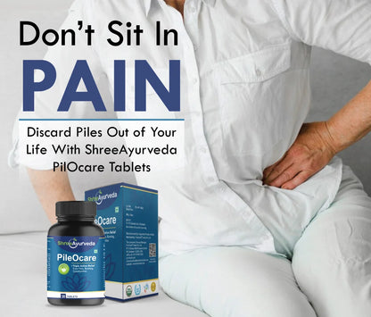 Pile O Care - Ayurvedic Piles Pain Relief Tablet Bleeding & Hemorrhoids Care
