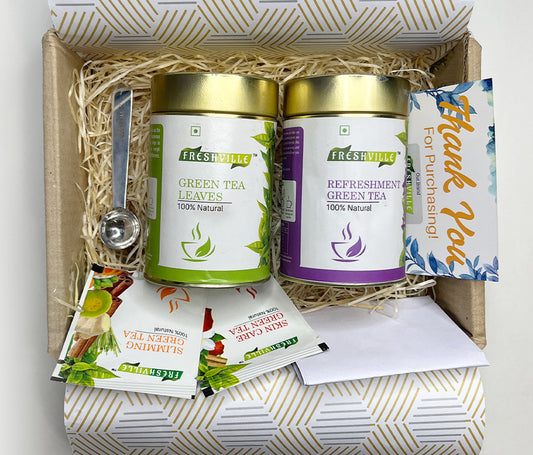 Freshville Green Tea Refreshment Tea Gift Box Cambo (50gm*2)