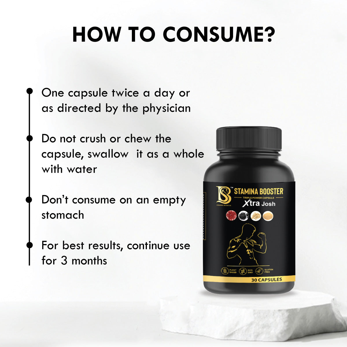Stamina Booster Triple Power Capsule & Tea | Boost Strength & Stamina Naturally