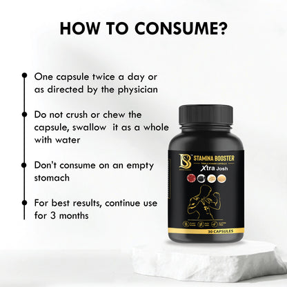 Stamina Booster Triple Power Capsule & Tea | Boost Strength & Stamina Naturally