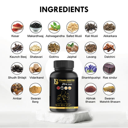 Stamina Booster Triple Power Capsule & Tea | Boost Strength & Stamina Naturally