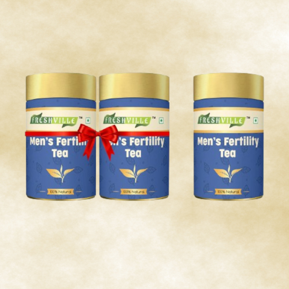 Freshville Men Fertility Tea | Natural Herbal Blend for Male Reproductive Health | 45 Day