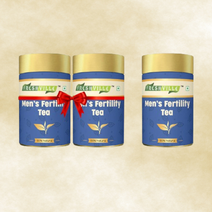 Freshville Men Fertility Tea | Natural Herbal Blend for Male Reproductive Health | 45 Day