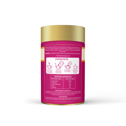 Freshville Women Fertility Tea | Hormonal Balance, Increase fertility with Herbs Fennel, Nettle, Cinnamon, Ginger, Tulsi, Fenugreek, Spearmint, Shatavari, Moringa