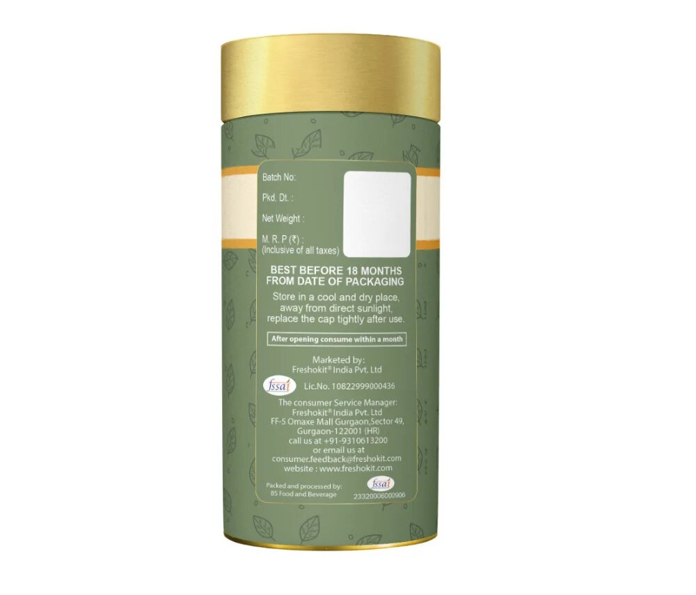 Freshville Detox Tea | Detoxify Body with herbs Peppermint, Lemongrass, Hibiscus, Cardamom, Cinnamon, Green Tea, 3Month