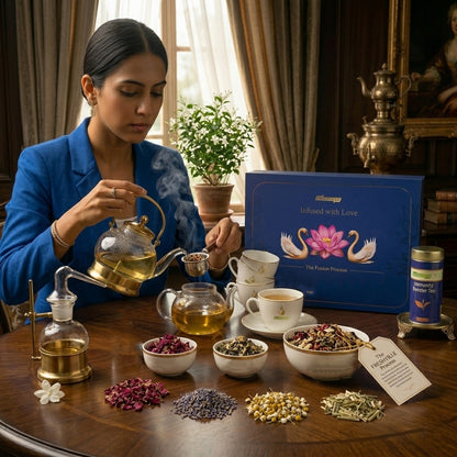 Premium Herbal Green Tea Gift Set – Immunity Booster, Refreshment & Lemongrass Tulsi Mint Tea Combo